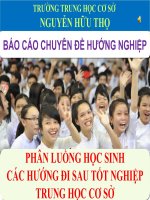 Báo cáo chuyên đề hướng nghiệp phân luồng học sinh các hướng đi sau tốt nghiệp trung học cơ sở