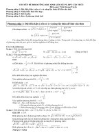 Chuyên đề bồi dưỡng học sinh giỏi về phương trình, bất phương trình căn thức