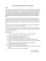 bài tập lớn Vận trù học