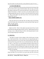 Một Số Kinh Nghiệm Trong Huấn Luyện Thể Lực Cho Đội Tuyển Điền Kinh Trường THPT Tiên Lữ