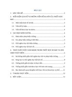 Tiểu luận  thực chất cuộc cách cách trong triết học do mac và angghen thực hiện