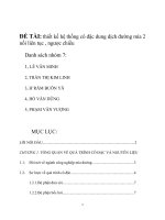 Thiết kế hệ thống cô đặc dung dịch đường mía 2 nồi liên tục , ngược chiều