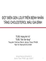 Đột biến gien LDLR trên bệnh nhân tăng cholesterol máu gia đình