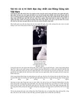 Vai trò và vị trí lãnh đạo duy nhất của đảng cộng sản việt nam