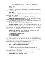 Bài 29  đặc điểm các khu vực địa hình