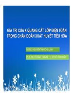 Giá trị của xquang cắt lớp điện toán trong chẩn đoán xuất huyết tiêu hóa