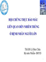 Hội chứng thực bào máu liên quan đến nhiễm trùng ở bệnh nhân người lớn