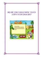 Bộ đề thi Violympic Toán lớp 4 năm 2016-2017