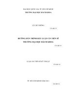 Hướng dẫn trình bày luận án tiến sĩ