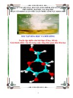 BÀI TẬP HÓA HỌC THỰC TIỂN ĐỜI SỐNG HAY