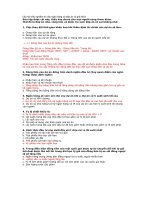 Câu hỏi trắc nghiệm thi vào ngân hàng có đáp án và giải thích