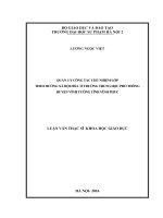 Quản lý công tác chủ nhiệm lớp theo hướng xã hội hóa ở trường trung học phổ thông huyện vĩnh tường tỉnh vĩnh phúc 
