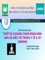 Chuyên đề giới thiệu thiết bị x quang chẩn đoán hình ảnh và điều trị trong y tế