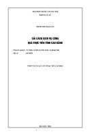 Cải cách dịch vụ công qua thực tiễn tỉnh Cao Bằng