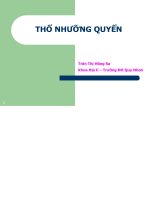 Bài giảng Thổ nhưỡng quyển