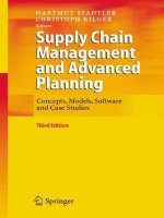Supply chain management and advanced planing concepts models softwarwe and casse study 