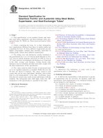 ASTM A 213 - 13 Standard Specification for Seamless Ferritic and Austenitic AlloySteel Boiler, Superheater, and HeatExchanger Tubes