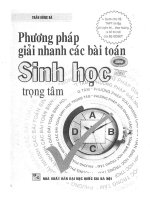 TRẦN DŨNG hà PHƯƠNG PHÁP GIẢI NHANH các bài TOÁN SINH học TRỌNG tâm 