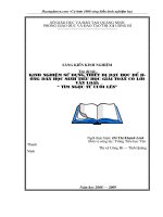 SKKN Kinh Nghiệp Sử Dụng Thiết Bị Dạy Học Hướng Dẫn Học Sinh Tiểu Học Giải Toán Có Lời Văn Loại “Tìm Ngược Từ Cuối Lên”