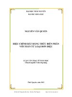 Hiệu chỉnh bất đẳng thức biến phân với toán tử loại đơn điệu