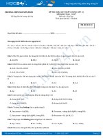 Đề thi thử THPT Quốc gia năm 2017 môn Hóa - Trường THPT Nguyễn Trãi (có đáp án)