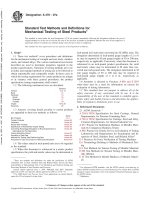 ASTM A 370 (2007) mechanical testing of steel products