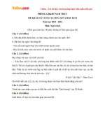 Đề thi giữa học kì 2 môn Ngữ văn lớp 8 Phòng GDĐT Nam Trực, Nam Định năm học 2015  2016 