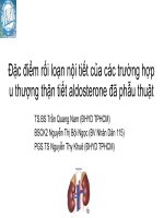 Đặc điểm rối loại nội tiết của các trường hợp u thượng thận tiết aldosterone đã phẫu thuật
