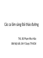 Các ca lâm sàng đái tháo đường