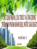 Các loại nhãn, cấu trúc và ứng dụng trên sản phẩm bánh kẹo, nước giải khát