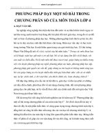 SKKN Phương Pháp Dạy Một Số Bài Trong Chương Phân Số Của Môn Toán Lớp 4