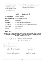 Nghiên cứu, ứng dụng công nghệ Pon để quy hoạch, nâng cấp, tối ưu hóa việc phân bổ vị trí và tần số mạng truyền dẫn 3G-WCDMA tại khu vực Thành phố Bắc Giang