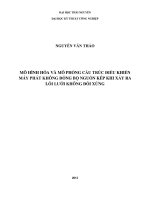 Mô hình hóa và mô phỏng cấu trúc điều khiển máy phát không đồng bộ nguồn kép khi xảy ra lỗi lưới không đỗi xứng