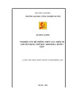 NGHIÊN cứu hệ THỐNG THỦY lực TRÊN XE CHUYÊN DỤNG CHỞ rác ARM ROLL dưới 1 tấn