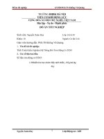 Tính toán kiểm nghiệm hệ thống bôi trơn động cơ d243