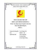 Xây dựng trang web quản lý sinh viên khoa công nghệ thông tin