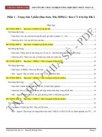 Toán 12   trắc nghiệm tổng hợp   phần 1   trọng tâm 3 phần (đạo hàm, mũ, HHKG)  theo CT trên lớp HK i 