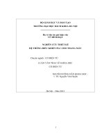 NGHIÊN cứu THIẾT kế hệ THỐNG điều KHIỂN PLC CHO THANG máy