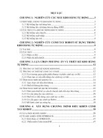 NGHIÊN cứu CÁNH TAY ROBOT sử DỤNG TRONG KHO HÀNG tự ĐỘNG