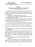 BÁO CÁO KIỂM ĐIỂM BAN CHẤP HÀNH KHÓA CŨ