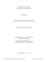 Bài toán chấp nhận phân rã