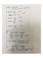 Đáp án đề cương hóa học kỳ 2 lớp 10
