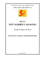 XÂY DỰNG và QUẢN TRỊ SERVER 2003