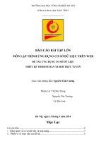 ỨNG DỤNG cơ sở dữ LIỆU THIẾT kế WEBSITE bán XE hơi TRỰC TUYẾN