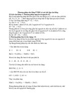 Phương pháp cân bằng PTHH và các bài tập cân bằng