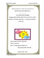 skkn MỘT SỐ BIỆN PHÁP NÂNG CAO CHẤT  LƯỢNG GIÁO DỤC ÂM NHẠC CHO TRẺ 24 – 36 THÁNG Ở TRƯỜNG MẦM NON