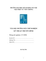 TÀI LIỆU HƯỚNG dẫn THÍ NGHIỆM kỹ THUẬT TRUYỀN HÌNH