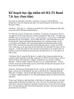 Kế hoạch học tập nhắm tới IELTS band 7