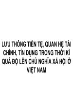 BÀI GIẢNG điện tử KINH tế CHÍNH TRỊ   lưu THÔNG TIỀN tệ, QUAN hệ tài CHÍNH, tín DỤNG TRONG THỜI kỳ QUÁ độ lên CHỦ NGHĨA xã hội ở VIỆT NAM