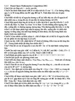 Hanoi open mathematics competition 2012